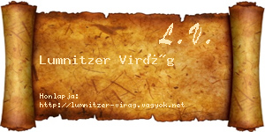 Lumnitzer Virág névjegykártya