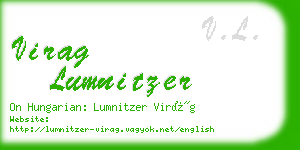 virag lumnitzer business card